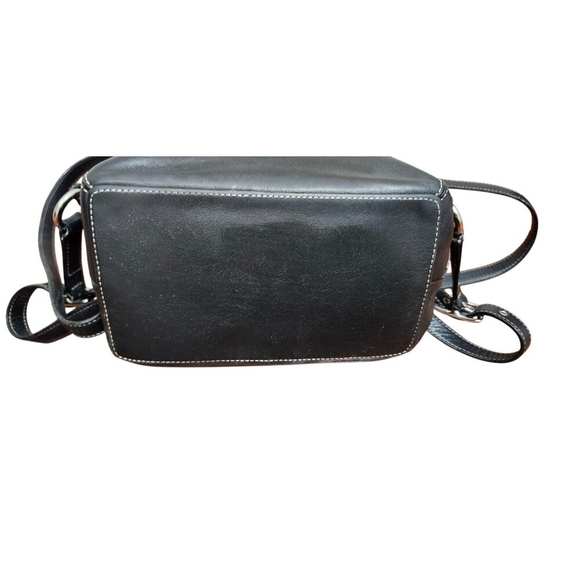 Vintage Coach Leather Drawstring Backpack Black Full Grain Leather - Picture 6 of 15